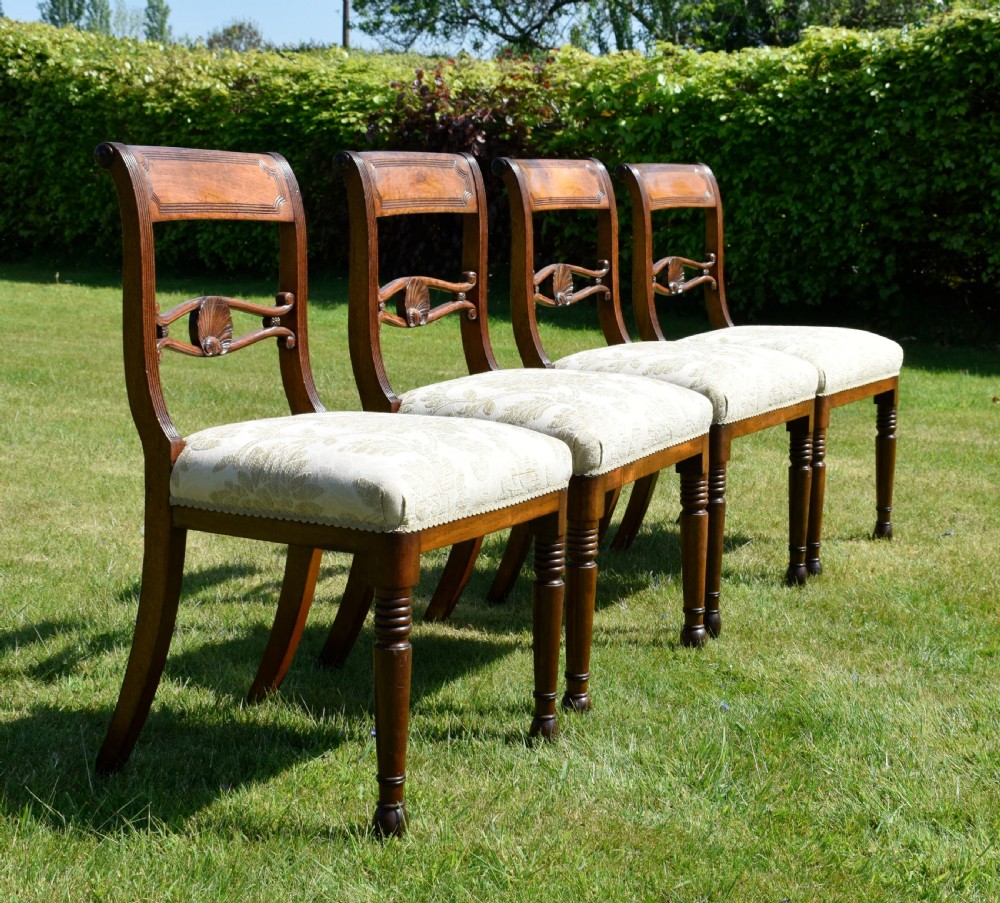 4 Regency Dining Chairs View X