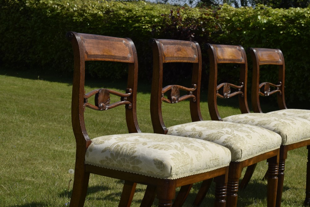 4 Regency Dining Chairs View XII