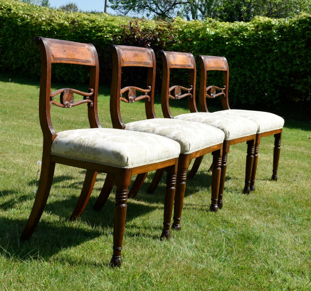 4 Regency Dining Chairs View XIII