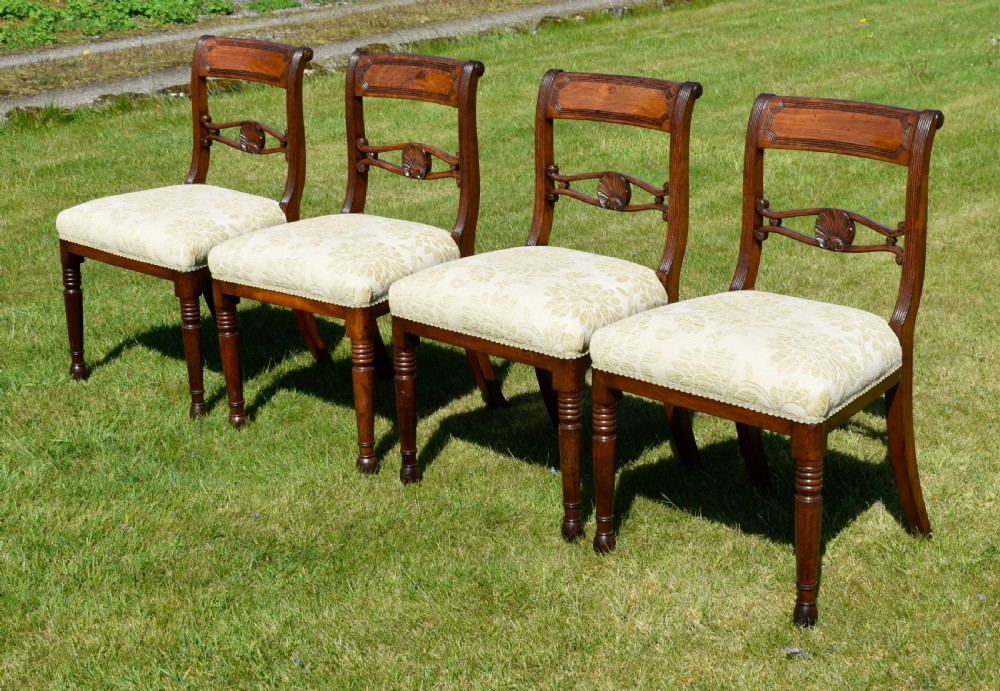 4 Regency Dining Chairs View XIV