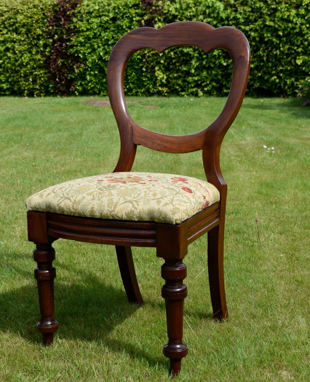 Pair of Victorian Crown Back Chairs View VIII