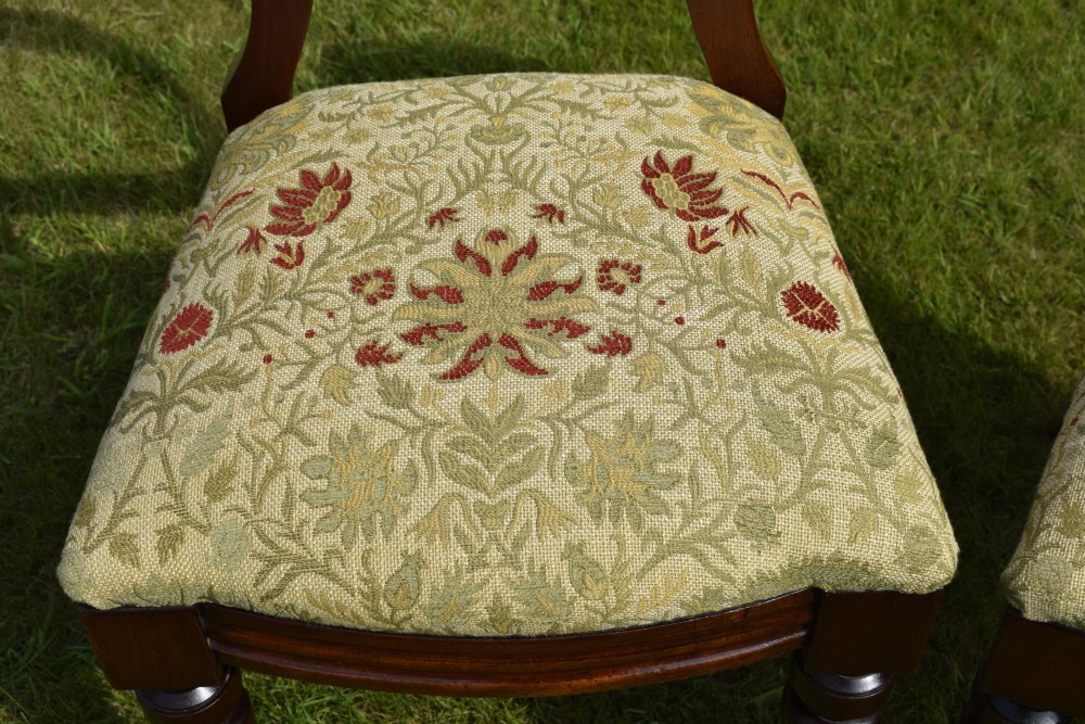 Pair of Victorian Crown Back Chairs View XIII