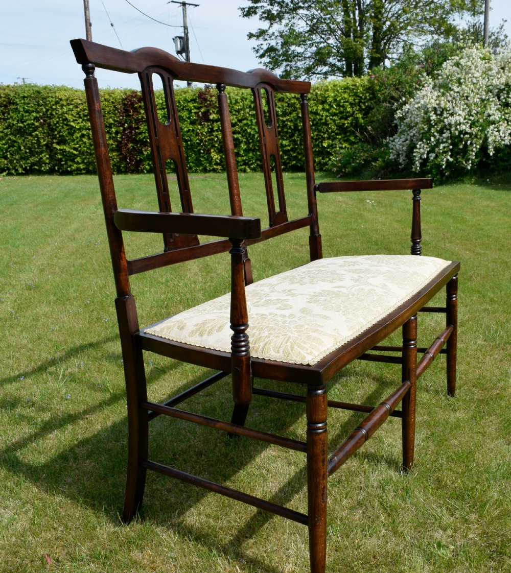 Edwardian  Settee, Couch, Window Seat