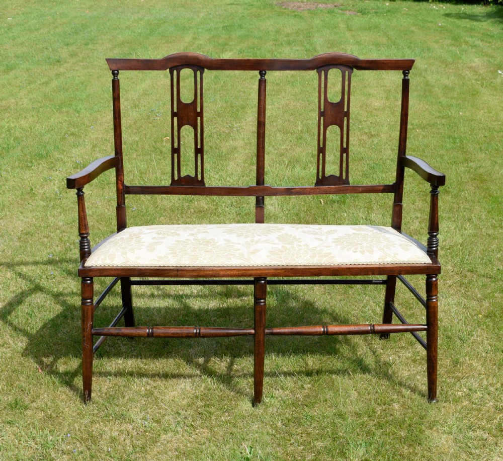 Edwardian  Settee, Couch, Window Seat View III