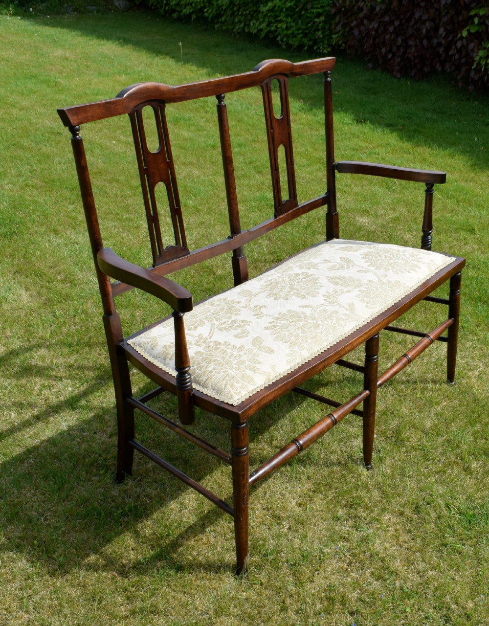 Edwardian  Settee, Couch, Window Seat View VII
