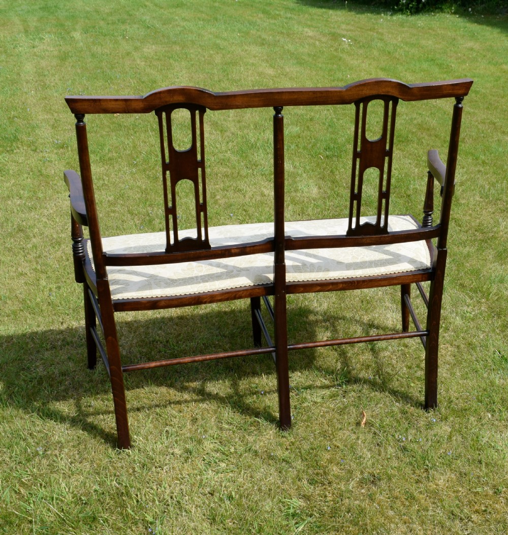 Edwardian  Settee, Couch, Window Seat View IX