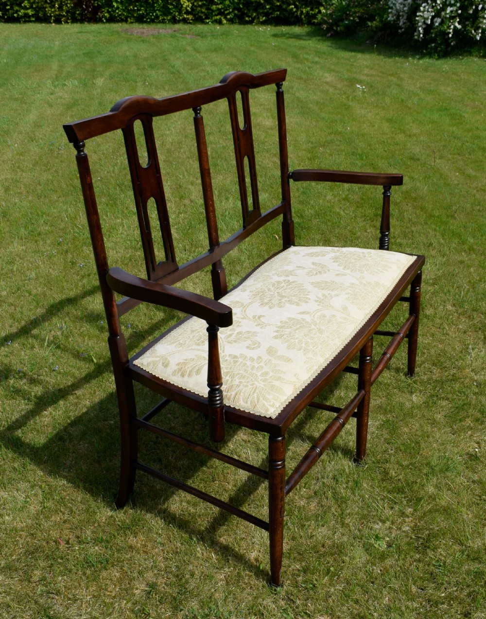Edwardian  Settee, Couch, Window Seat View XII