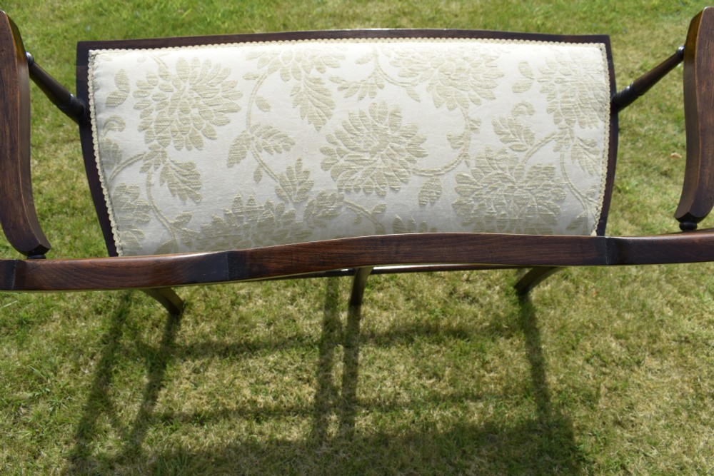 Edwardian  Settee, Couch, Window Seat View XVI