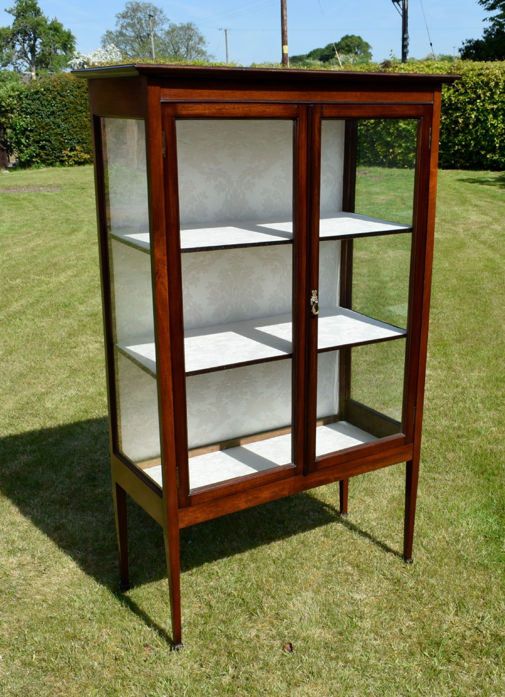 Edwardian Mahogany Display Cabinet 
