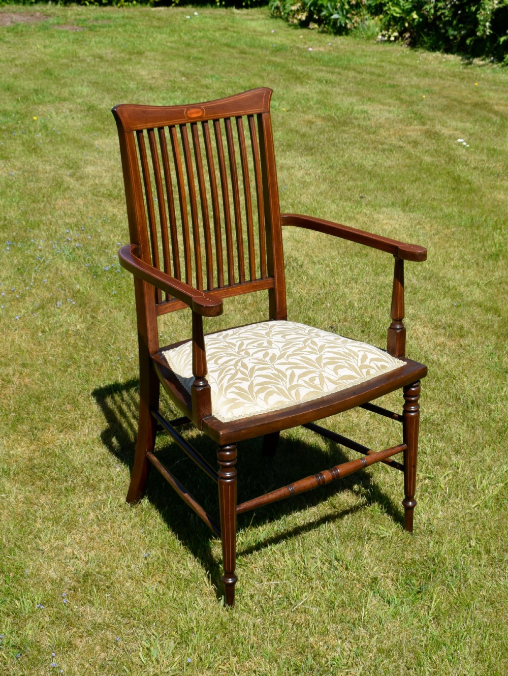 Edwardian Inlaid Armchair