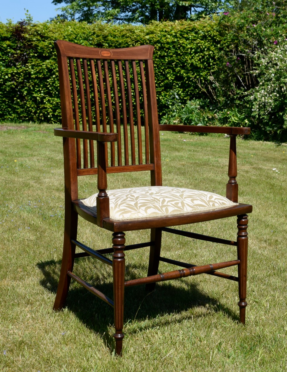 Edwardian Inlaid Armchair View II
