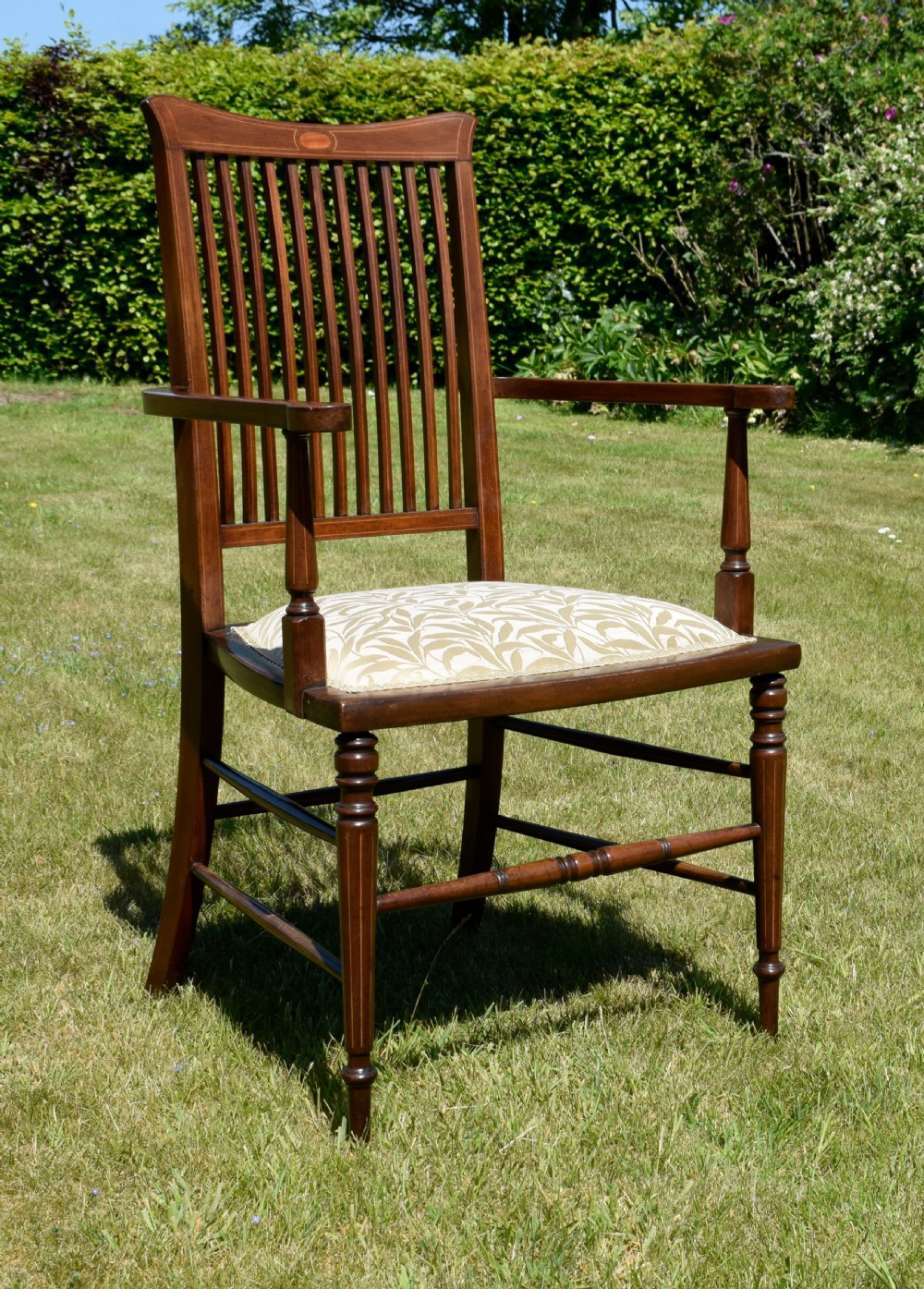 Edwardian Inlaid Armchair View III