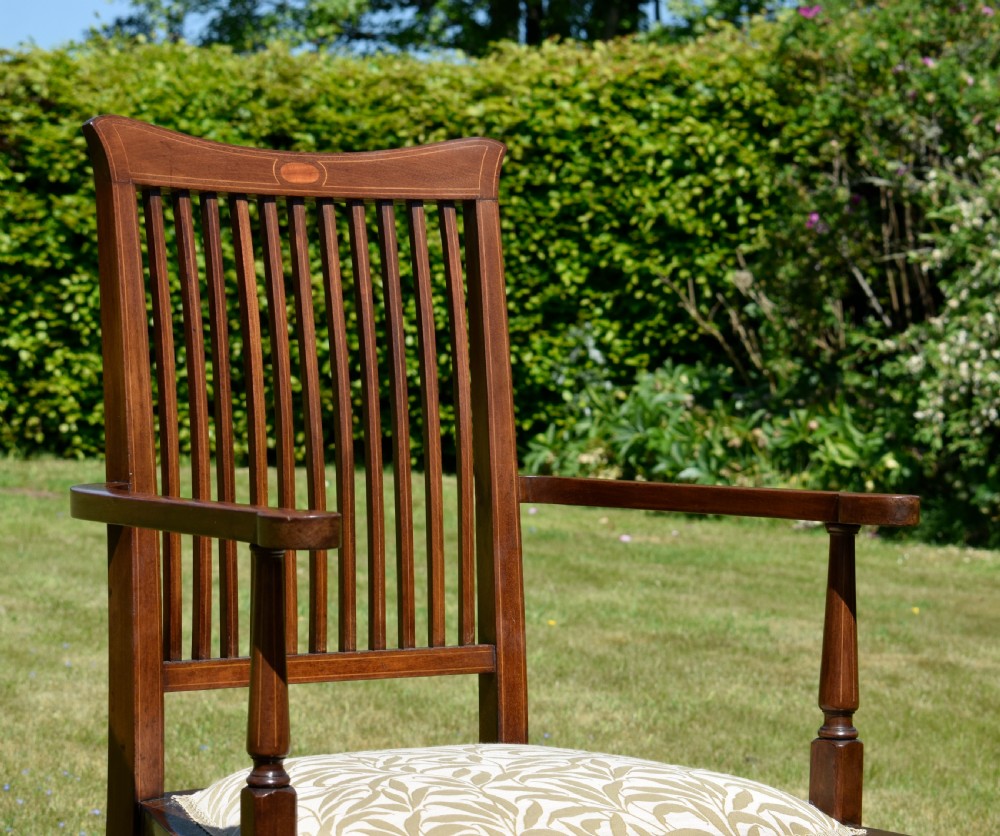 Edwardian Inlaid Armchair View VI