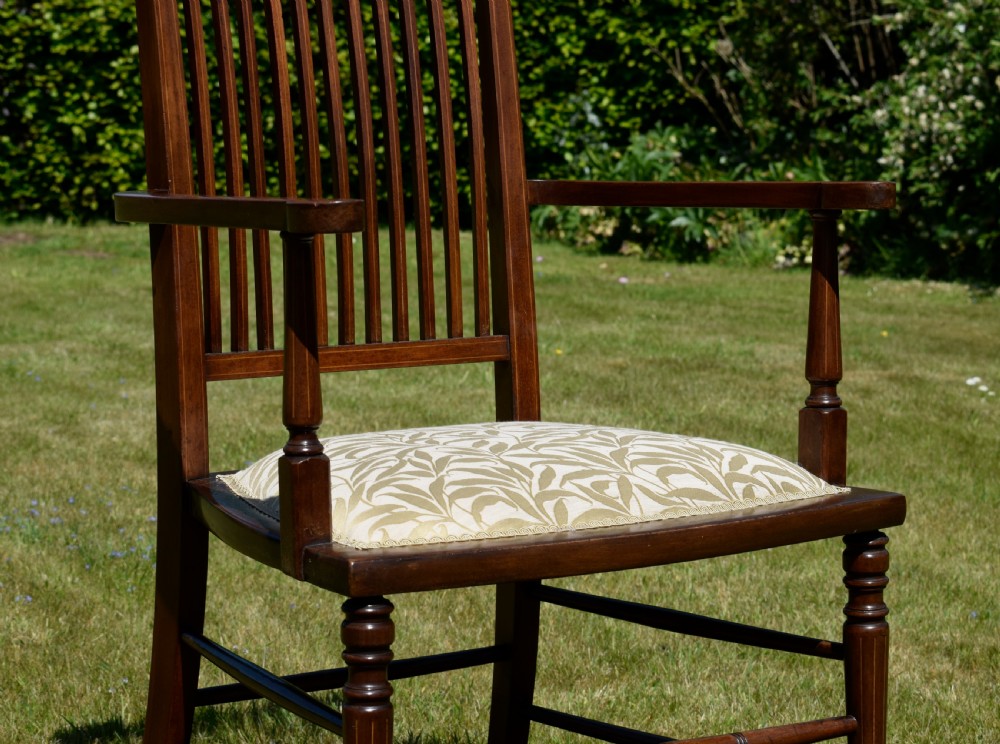 Edwardian Inlaid Armchair View VIII