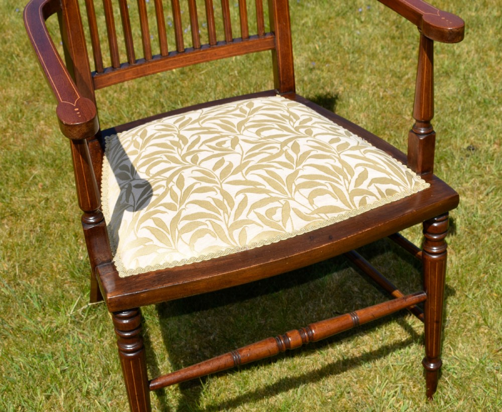 Edwardian Inlaid Armchair View X