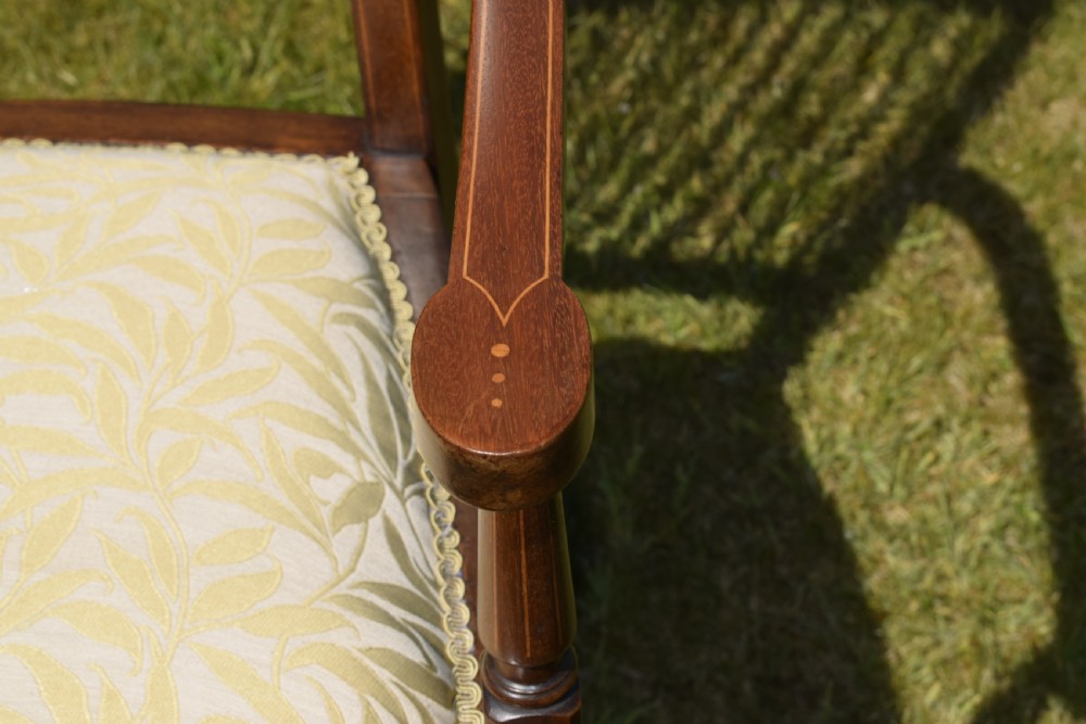 Edwardian Inlaid Armchair View XI