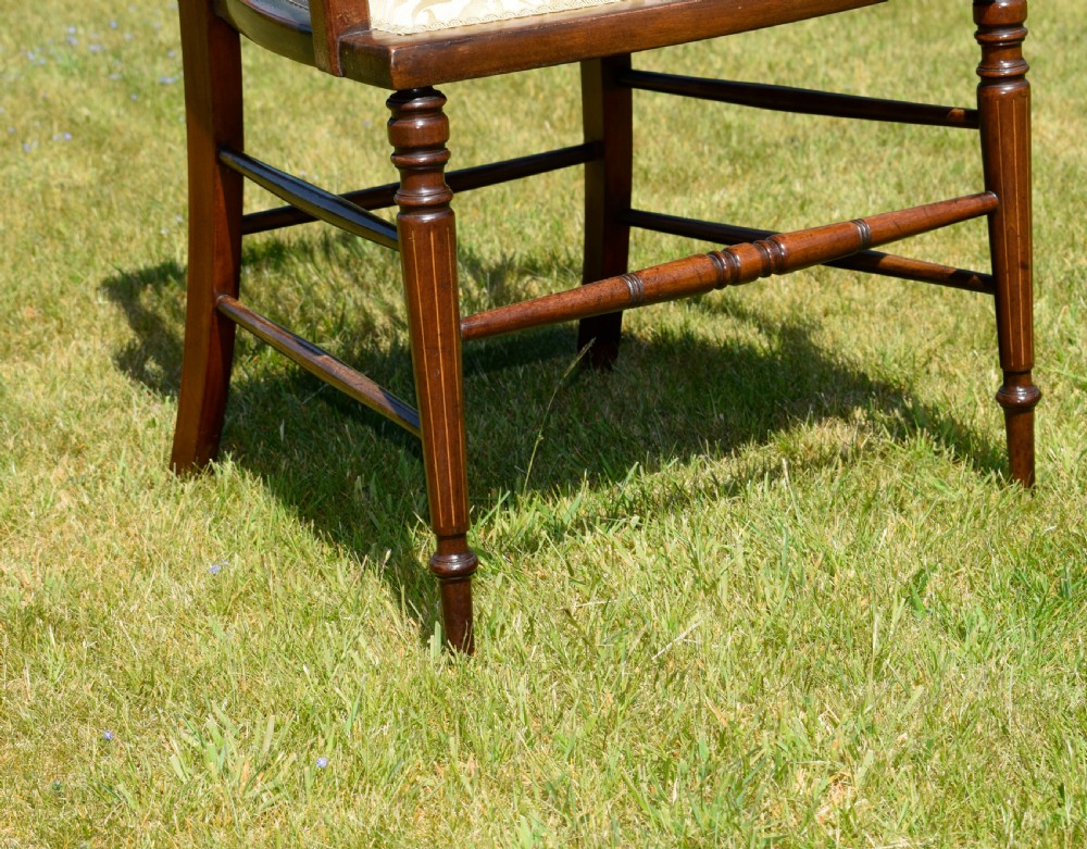 Edwardian Inlaid Armchair View XVIII
