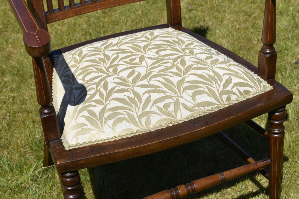 Edwardian Inlaid Armchair View XXI