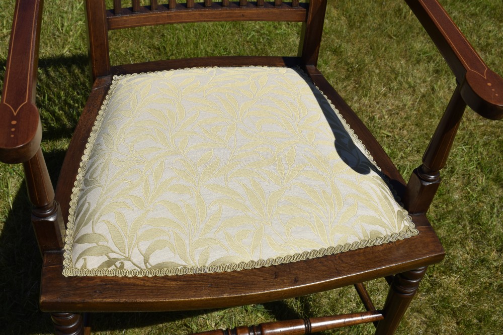 Edwardian Inlaid Armchair View XXVI