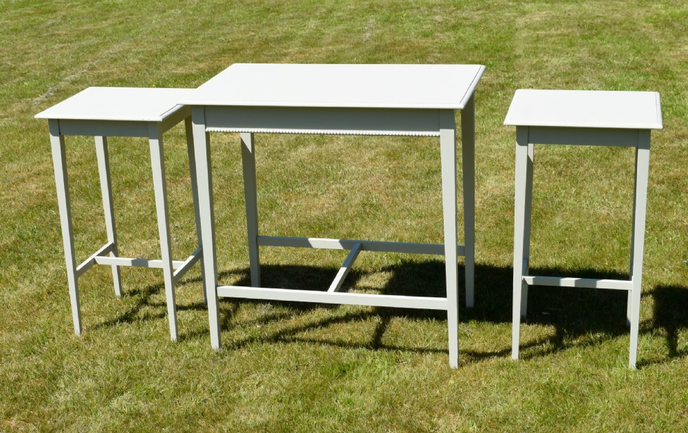 Arts & Crafts Nest of 3 Tables