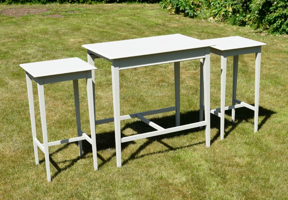 Arts & Crafts Nest of 3 Tables View II