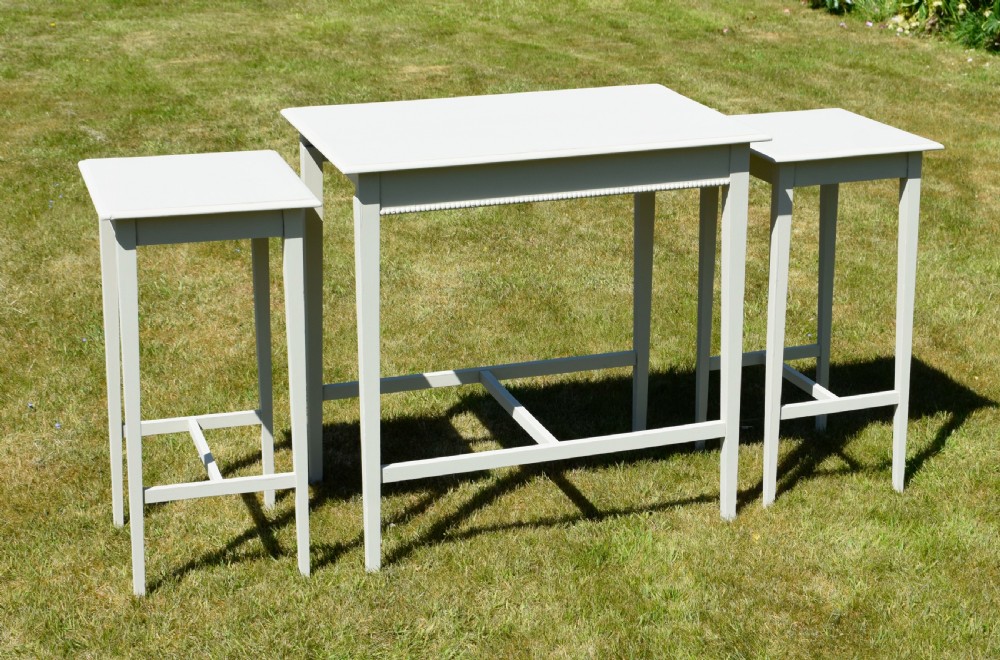 Arts & Crafts Nest of 3 Tables View XII