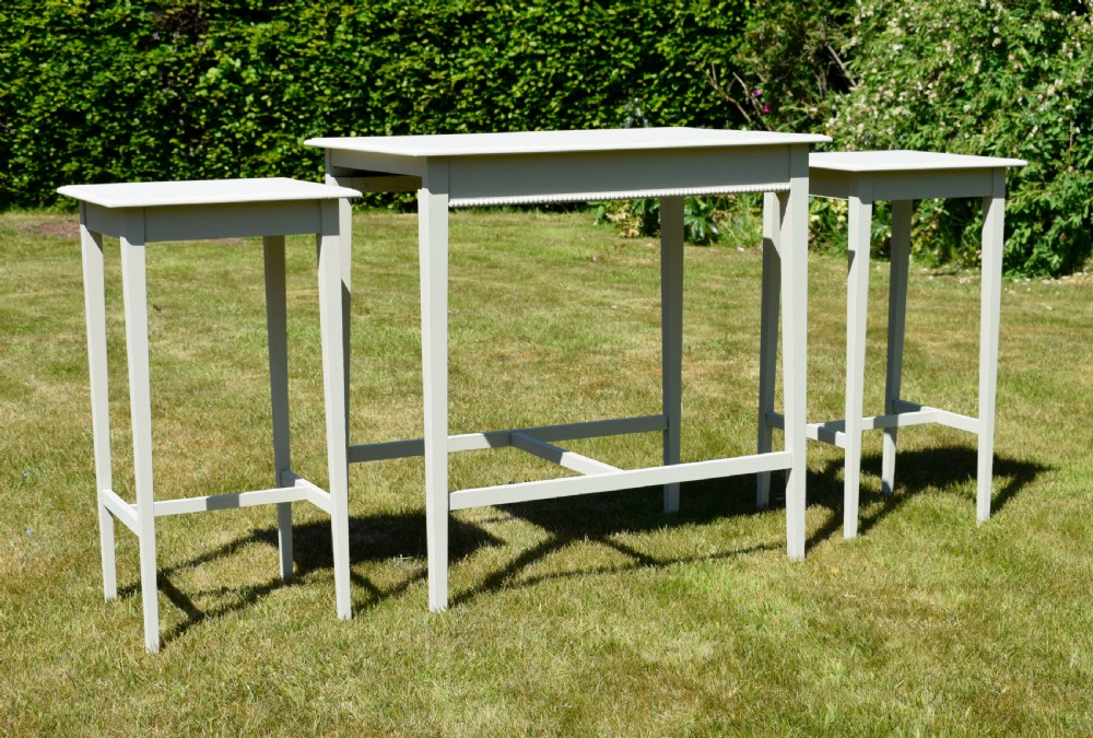 Arts & Crafts Nest of 3 Tables View XV