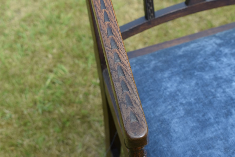 Pair of Georgian Oak Armchairs View XIII
