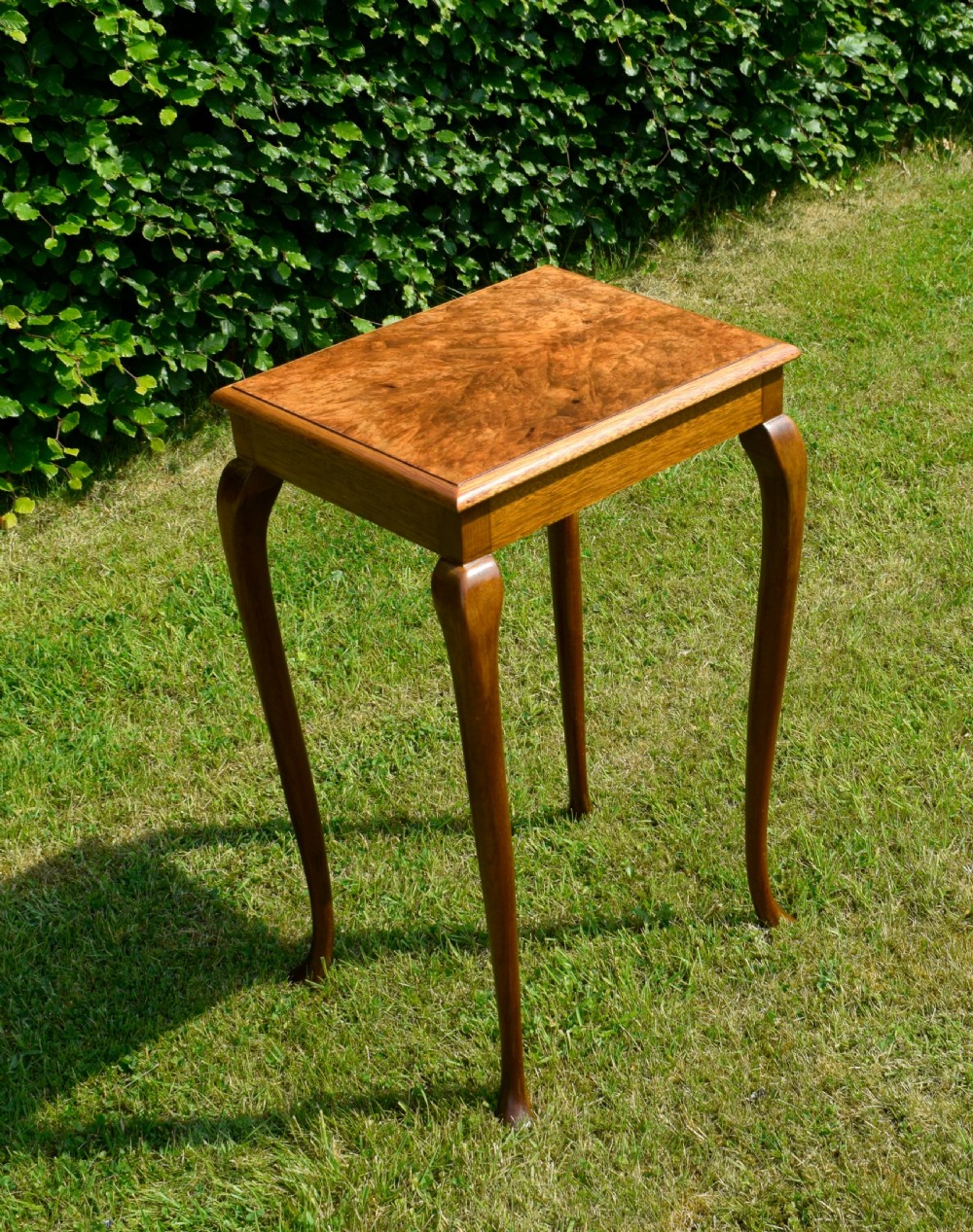 Early 20th Century Burr Walnut Lamp Table
