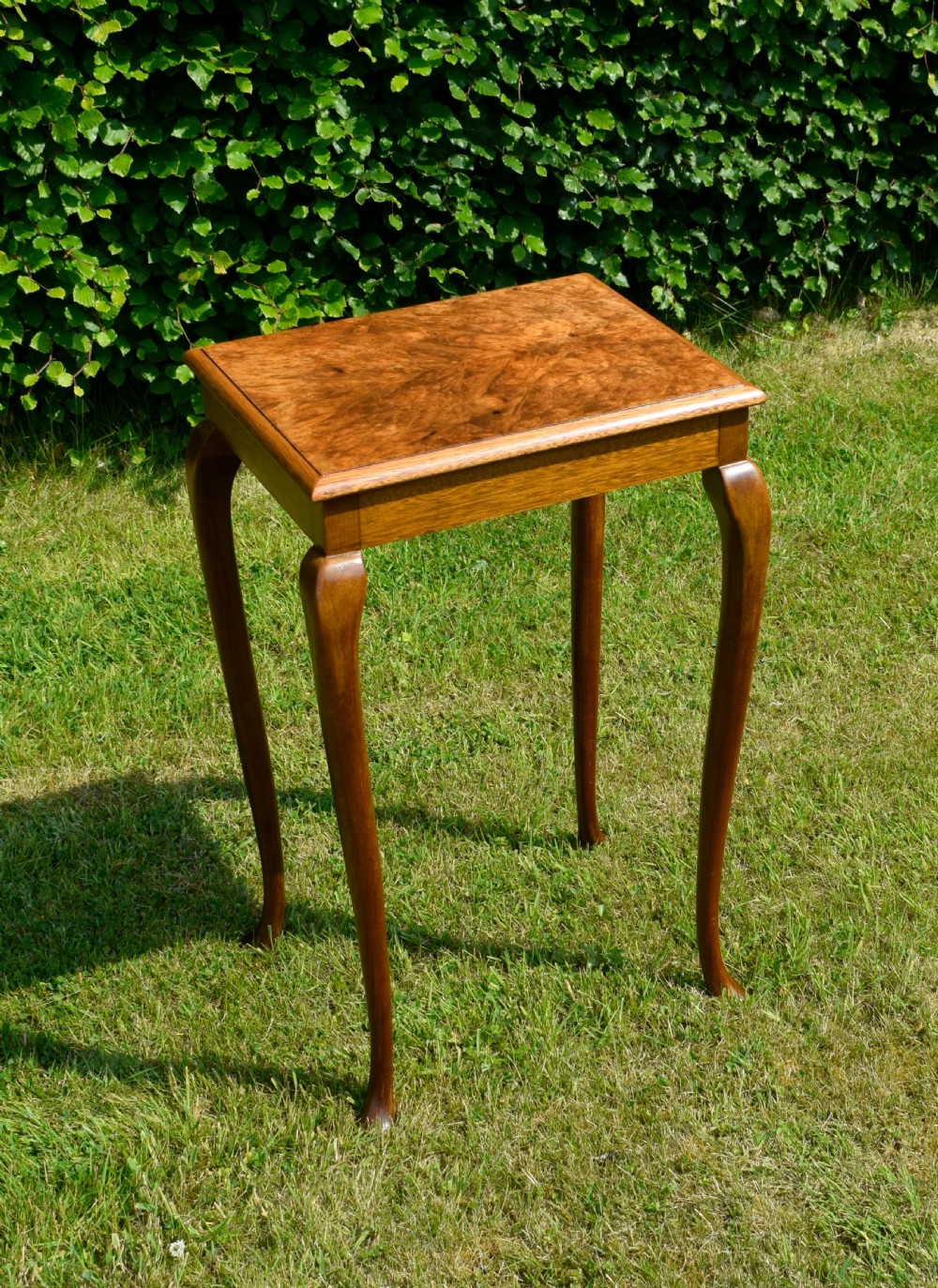 Early 20th Century Burr Walnut Lamp Table View II