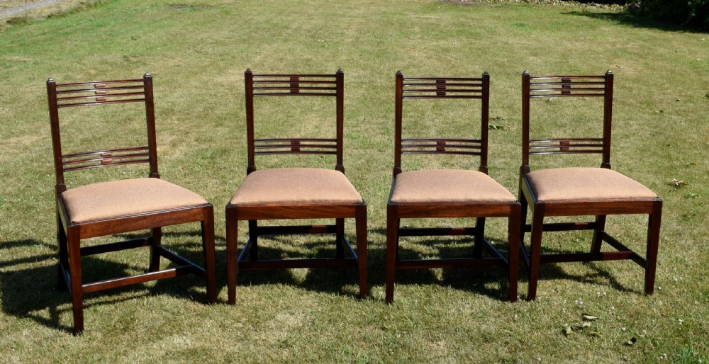 Set of 4 Aesthetic Movement Dining Chairs View II