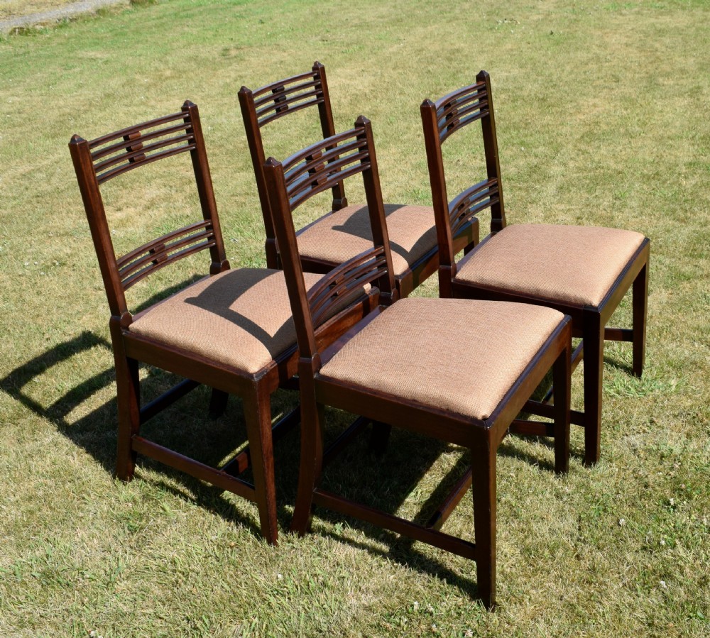 Set of 4 Aesthetic Movement Dining Chairs View III