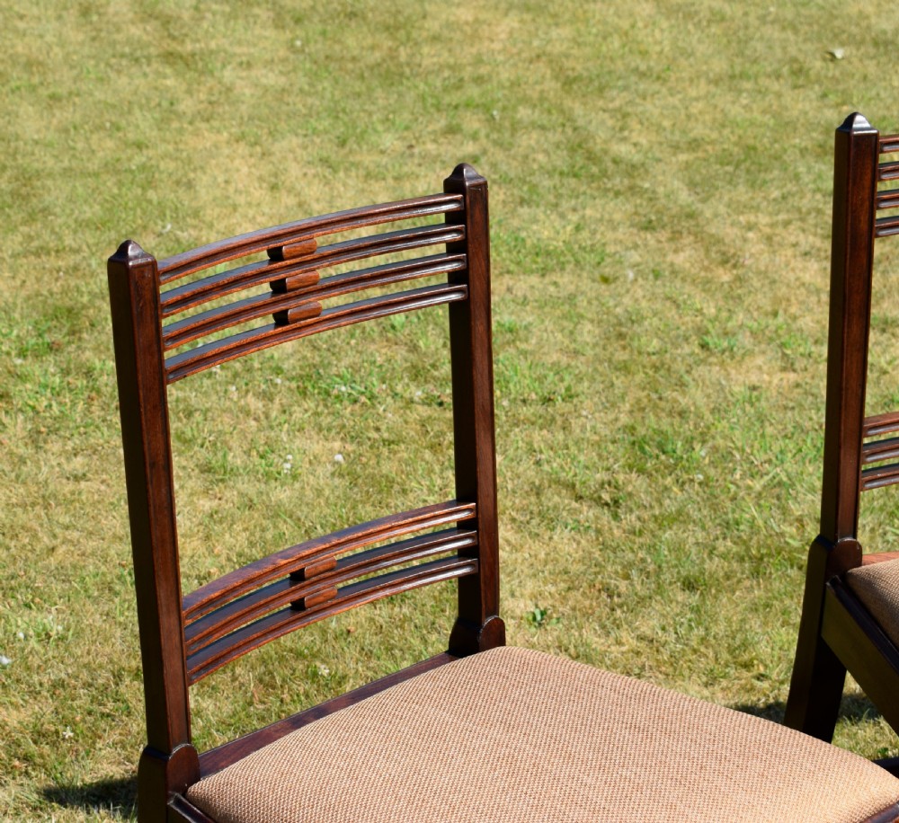 Set of 4 Aesthetic Movement Dining Chairs View V