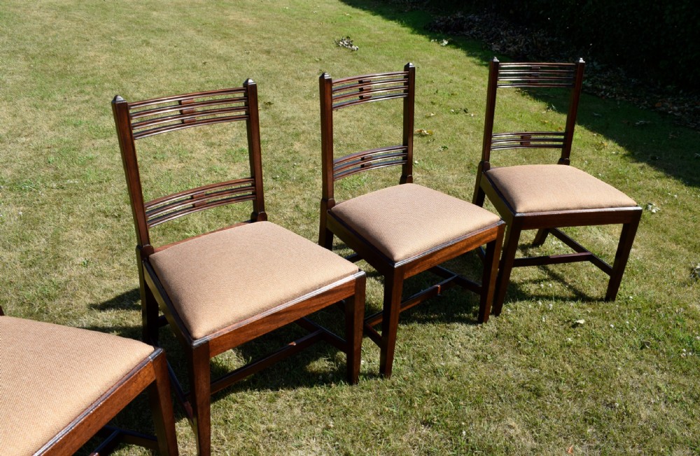 Set of 4 Aesthetic Movement Dining Chairs View XII
