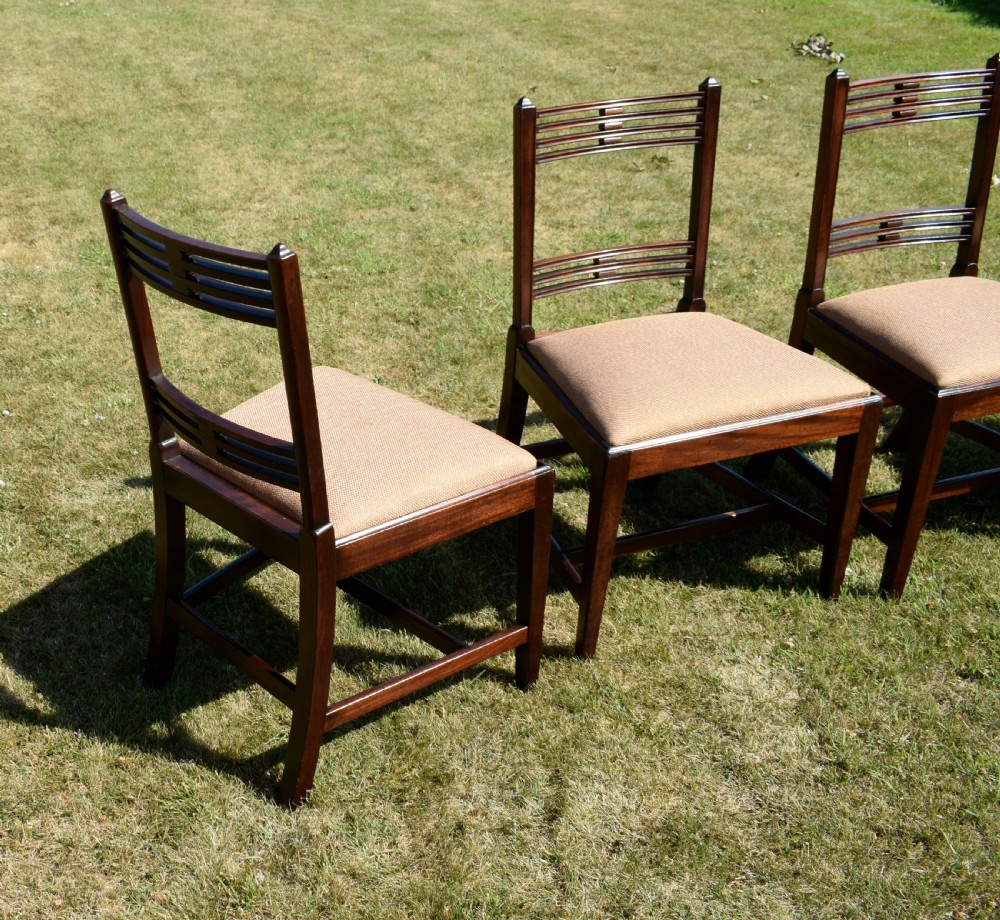 Set of 4 Aesthetic Movement Dining Chairs View XIII