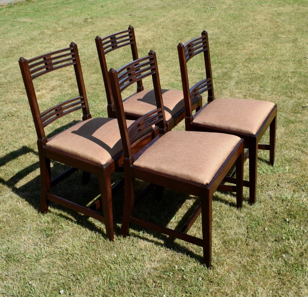 Set of 4 Aesthetic Movement Dining Chairs View XV