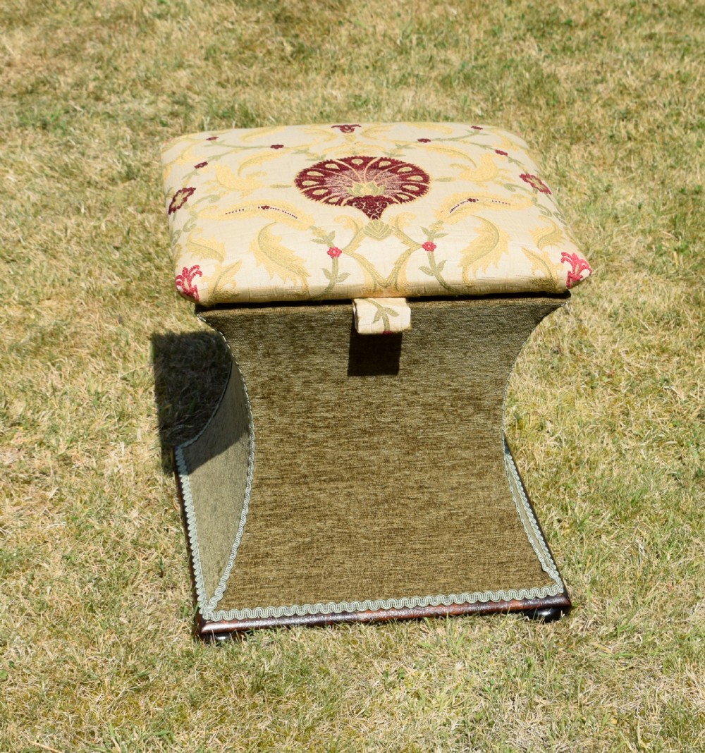 Victorian Ottoman Workbox View III