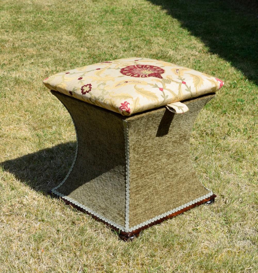 Victorian Ottoman Workbox View IX