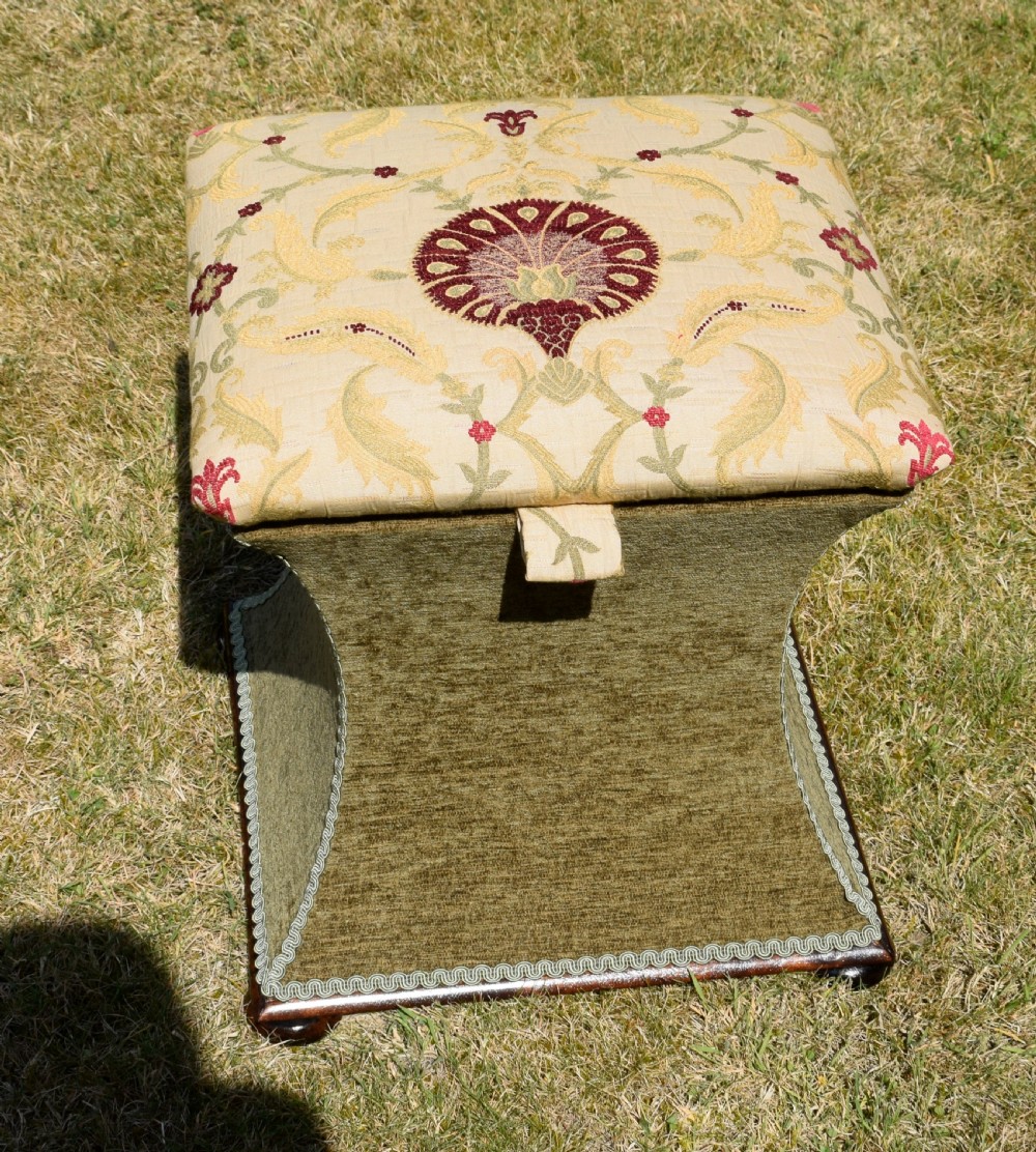 Victorian Ottoman Workbox View XIII