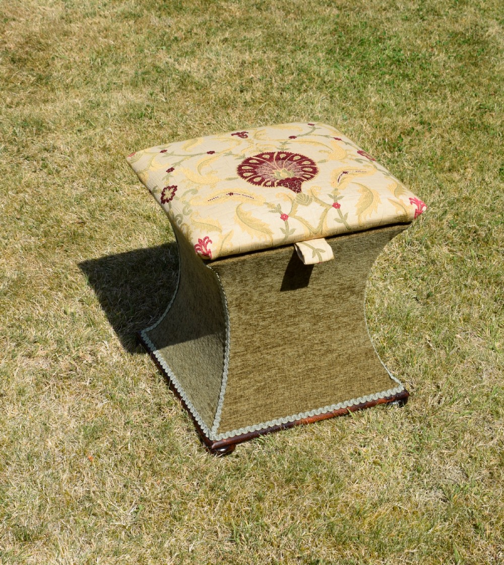 Victorian Ottoman Workbox View XIV