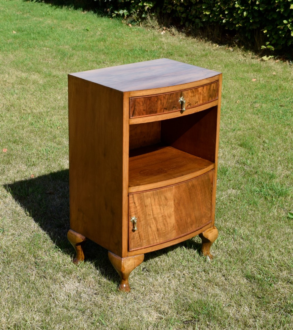 Early 20th Century Walnut Bedside Cabinet View II