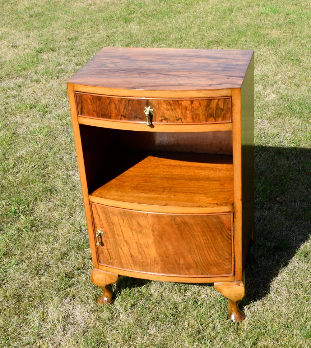 Early 20th Century Walnut Bedside Cabinet View XIV