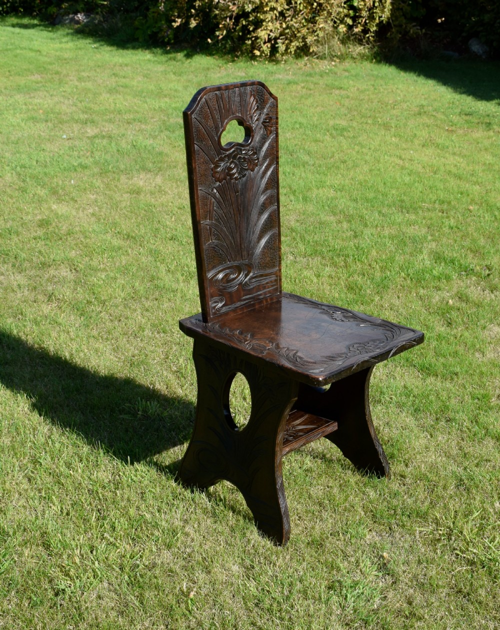 Early 20th Century Far Eastern Carved Chair View IV