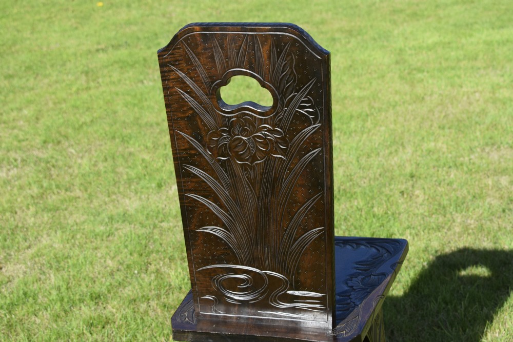 Early 20th Century Far Eastern Carved Chair View X