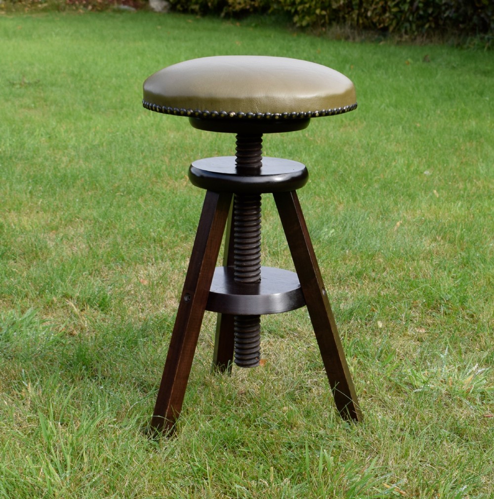 Arts & Crafts Adjustable Stool View VIII