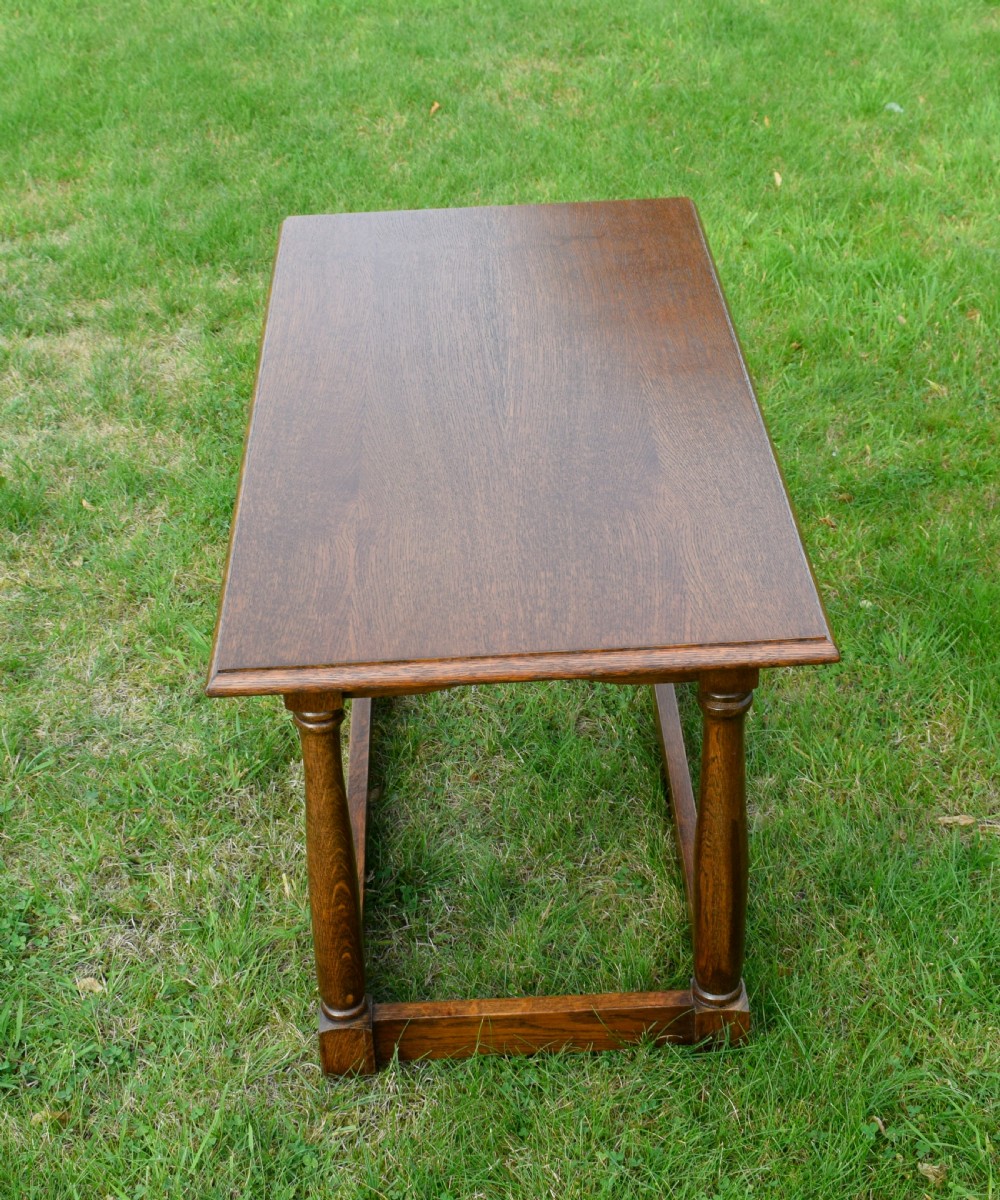Early 20th Century Oak Coffee Table View VII