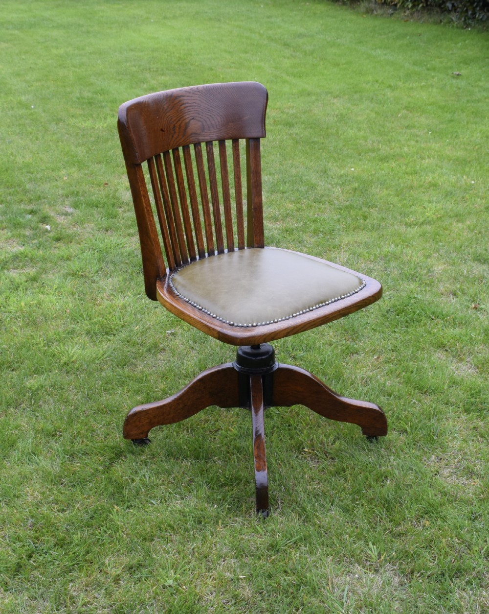 Oak Swivel Office Chair 