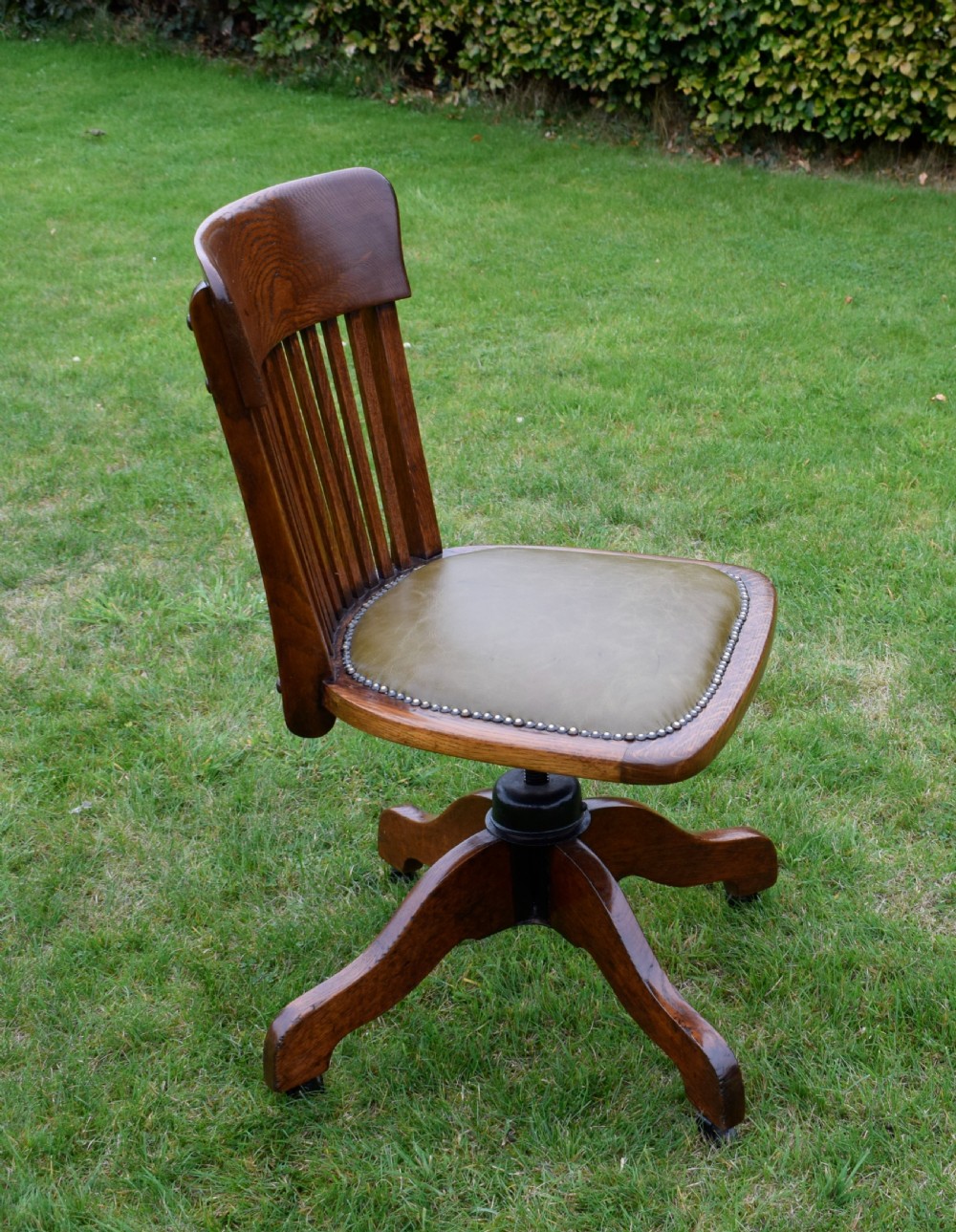 Oak Swivel Office Chair  View VI