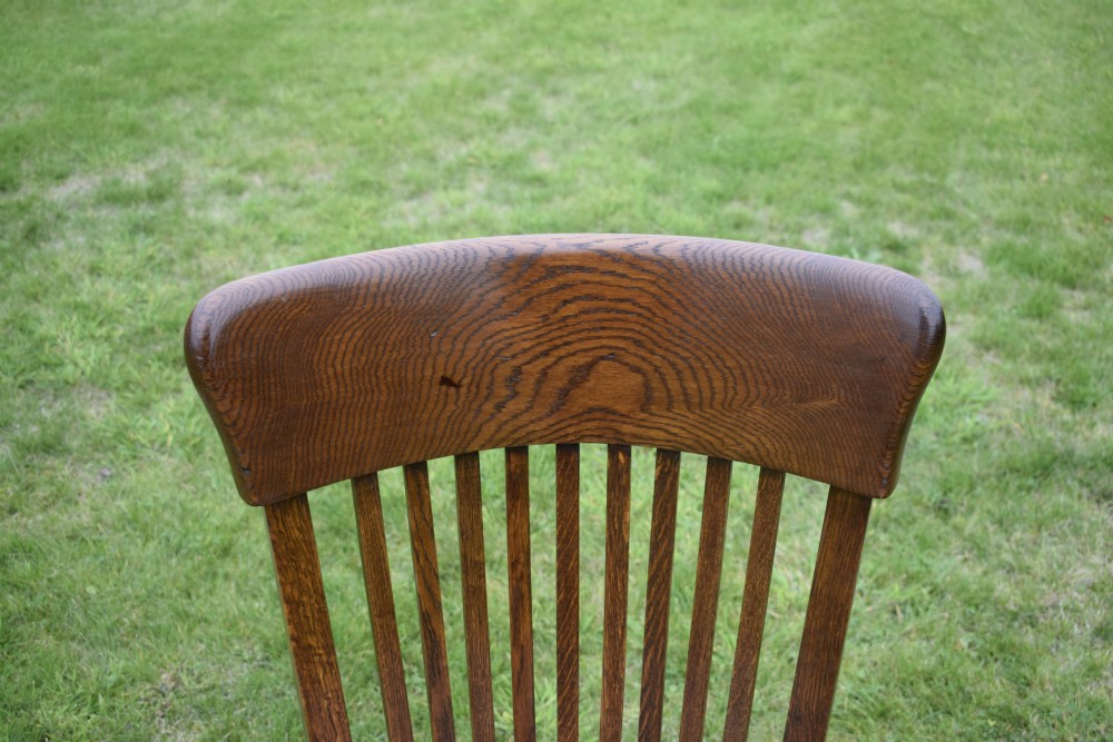 Oak Swivel Office Chair  View XI