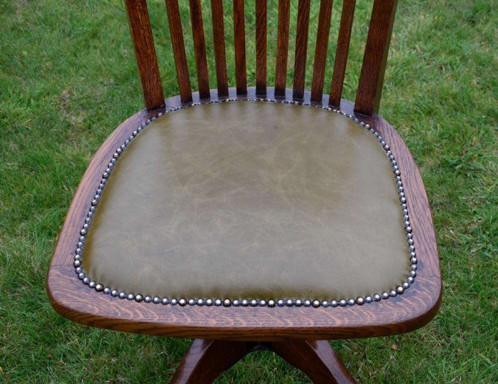 Oak Swivel Office Chair  View XX
